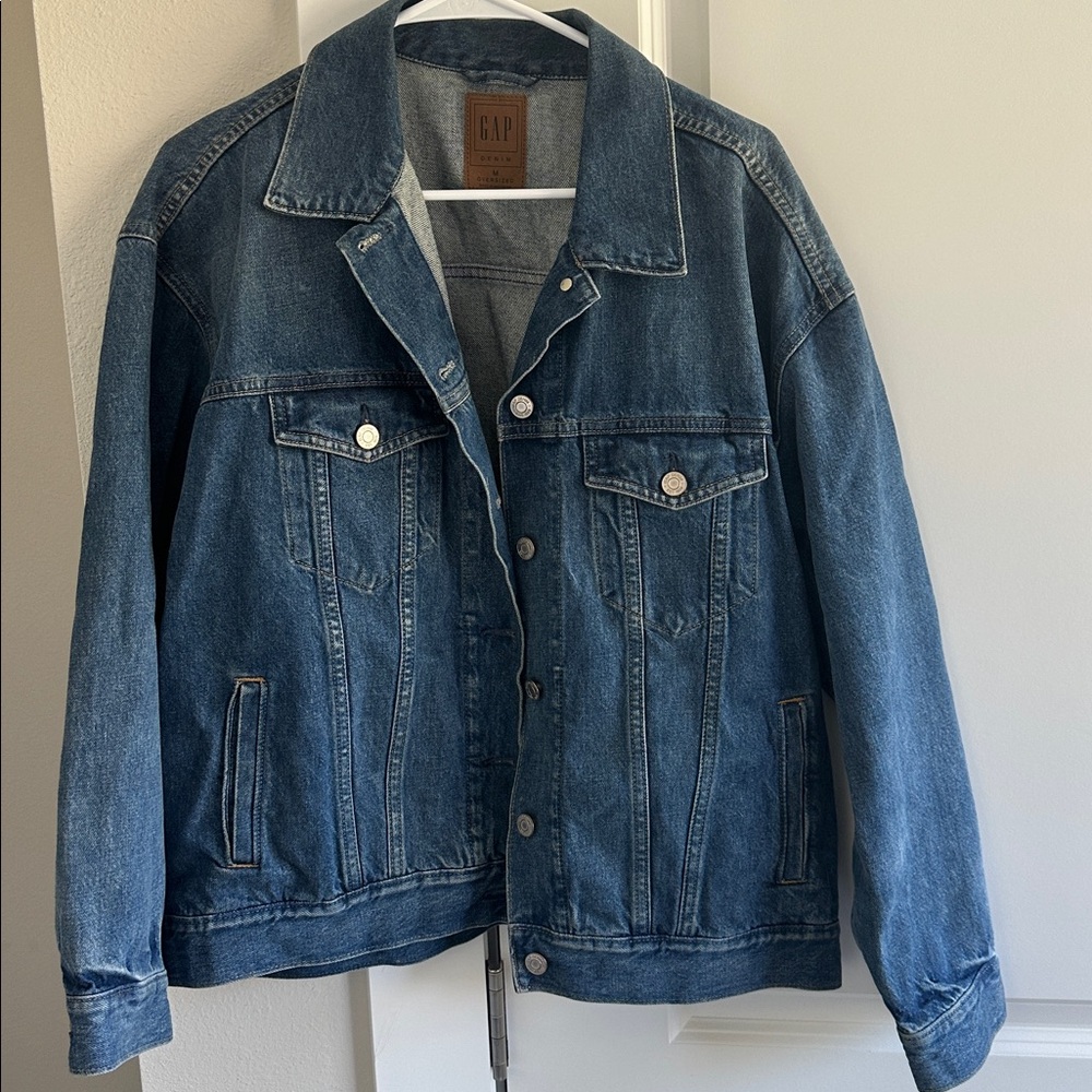 GAP Dark Blue Denim oversized jacket Medium